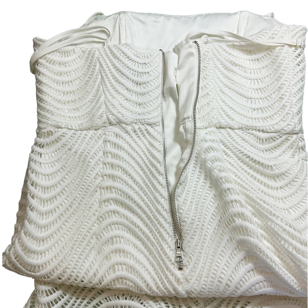 Bardot Spiral Lace Spaghetti Strap Mini Dress - Picture 9 of 14